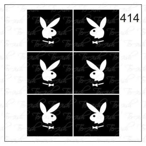 Plantilla para aerografía y diseño de uñas Nº 414