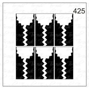 Plantilla para aerografía y diseño de uñas Nº 425