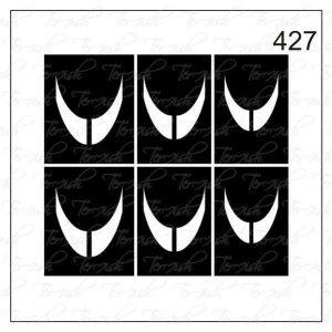 Plantilla para aerografía y diseño de uñas Nº 427
