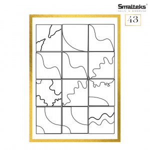 Plantilla para aerografía y diseño de uñas Smalteks 43