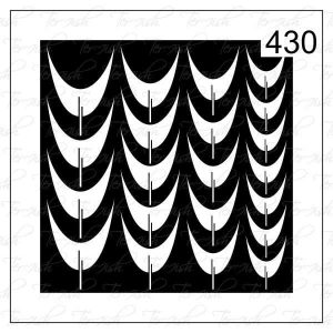 Plantilla para aerografía y diseño de uñas Nº 430