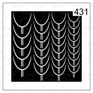 Plantilla para aerografía y diseño de uñas Nº 431
