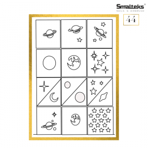 Plantilla para aerografía y diseño de uñas Smalteks 44
