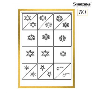 Plantilla para aerografía y diseño de uñas Smalteks 50