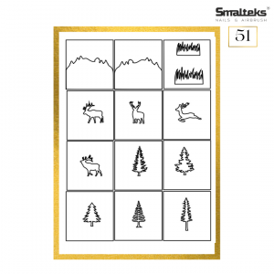 Plantilla para aerografía y diseño de uñas Smalteks 51