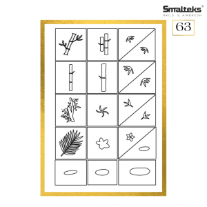Plantilla para aerografía y diseño de uñas Smalteks 63