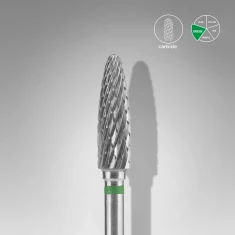 Fresa retirada de Carburo para uñas Verde Maíz EXPERT Diámetro De La Cabeza 4mm / Parte De Trabajo 14mm Staleks #14 SKU: FT90G040/14