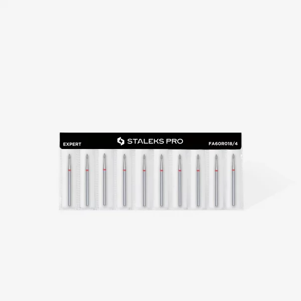 Fresa manicura Punta Diamante, «Mazorca Puntiaguda» 1.8mm Staleks #26 SKU: FA60R018/4 - Imagen 3