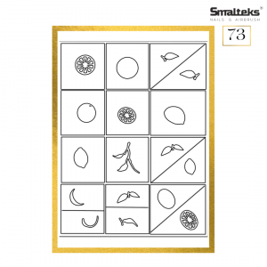 Plantilla para aerografía y diseño de uñas Smalteks 73