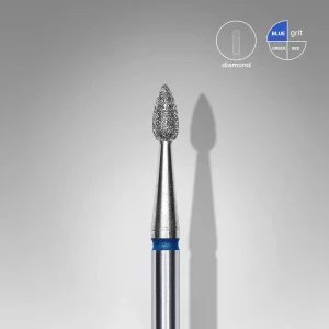 Fresa Manicura Punta Diamante, «Gota» 2.3mm Staleks #25 SKU: FA40B023/5
