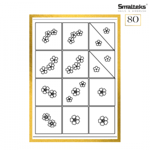 Plantilla para aerografía y diseño de uñas Smalteks 80