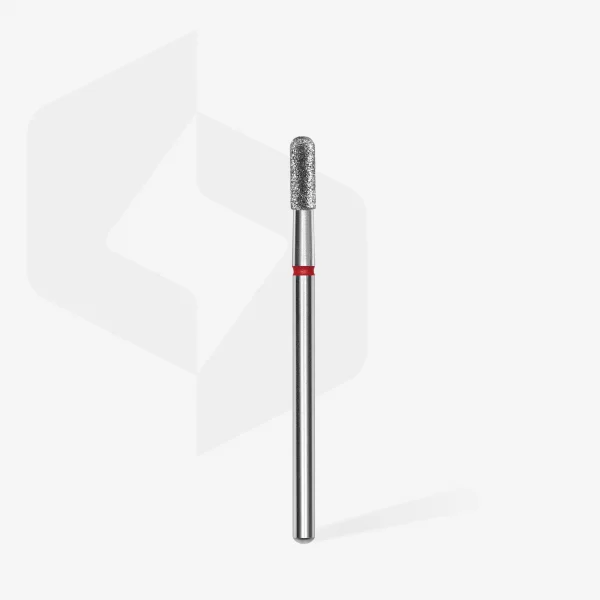 Fresa manicura Diamante Cilíndrica Redondeada Roja EXPERT, Diámetro De 2,3 Mm / Parte De Trabajo De 6,5 Mm Staleks #34 SKU: FA30R023/6.5 - Imagen 2