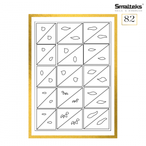 Plantilla para aerografía y diseño de uñas Smalteks 82