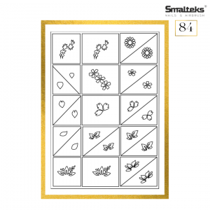Plantilla para aerografía y diseño de uñas Smalteks 84
