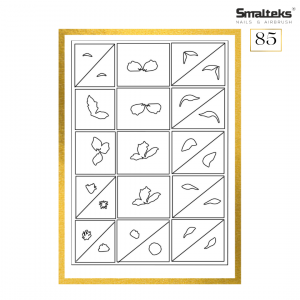 Plantilla para aerografía y diseño de uñas Smalteks 85