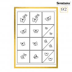 Plantilla para aerografía y diseño de uñas Smalteks 92