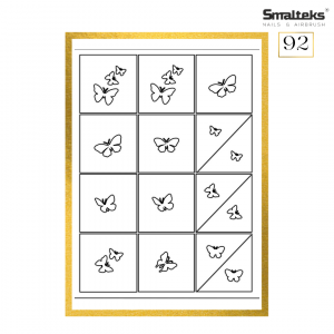Plantilla para aerografía y diseño de uñas Smalteks 92