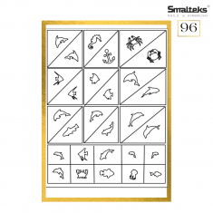 Plantilla para aerografía y diseño de uñas Smalteks 96