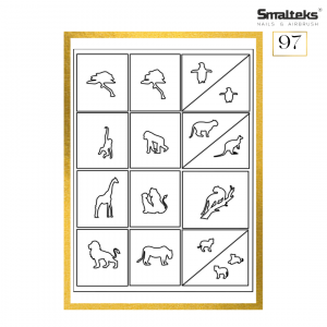 Plantilla para aerografía y diseño de uñas Smalteks 97