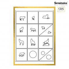 Plantilla para aerografía y diseño de uñas Smalteks 98