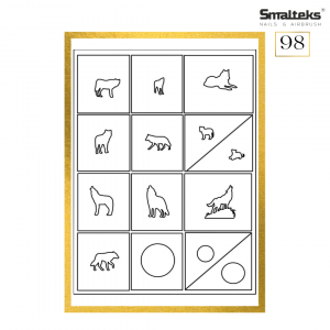 Plantilla para aerografía y diseño de uñas Smalteks 98
