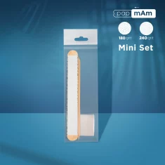 Set Desechable STALEKS PRO (PapmAm Mix En Una Base De Madera grano 100/180, Pulidor grano 180/240, Palito De Naranjo De 110mm) Staleks NFS-30