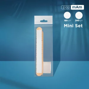 Set Desechable STALEKS PRO (PapmAm Mix En Una Base De Madera grano 100/180, Pulidor grano 180/240, Palito De Naranjo De 110mm) Staleks NFS-30