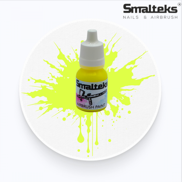 Pintura Aerografía FLUO 01 Amarillo Smalteks - 10ml