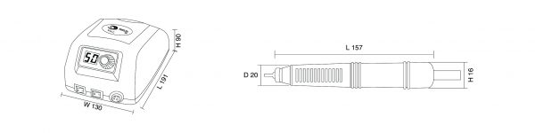 Torno especial pedicura RHJC Prime 221 ref.PRIME221 - Imagen 5