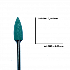 Fresa manicura Pulidora Goma Diamantada #22