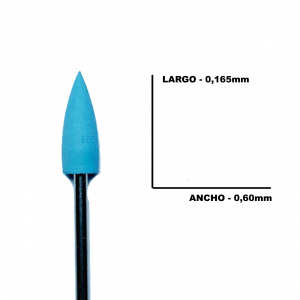 Fresa manicura Pulidora Goma Diamantada #23