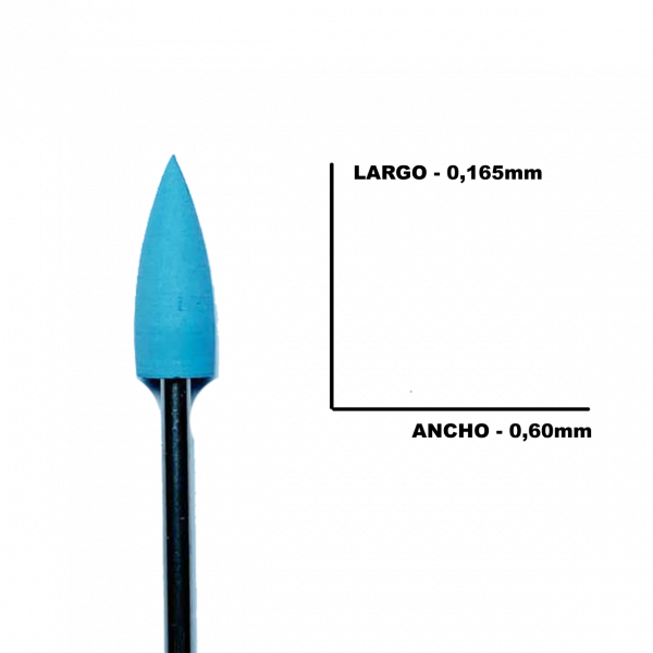 Fresa manicura Pulidora Goma Diamantada #23