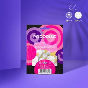 Recambios Blancos Con Una Capa De Espuma Suave Para El Disco De Pedicura PODODISC STALEKS PRO M (50 Unidades) (Grano 100) Staleks PDFS-20-100W