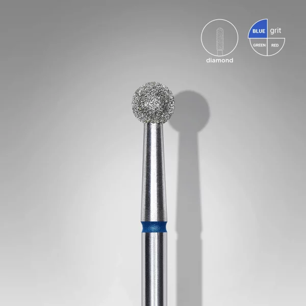 Fresa manicura Punta Diamante, «Bola» 4mm Staleks #28 SKU: FA01B040