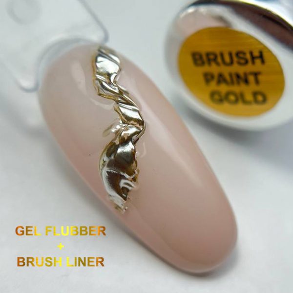 Brush Paint Liner Gold illusion beauty Nails - 8ml - Imagen 2