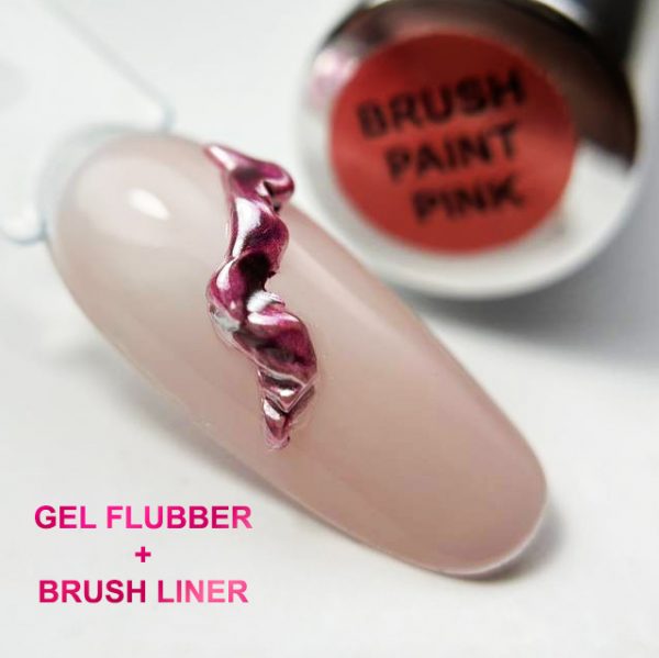 Brush Paint Liner Pink illusion beauty Nails - 8ml - Imagen 2