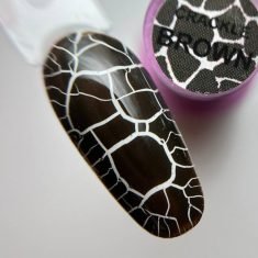 Crackle Brown illusion beauty Nails - 5ml