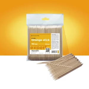 Palito De Naranjo STALEKS PRO Para Manicura, 100 unidades, de Madera, 110mm. Staleks DOS-30/100