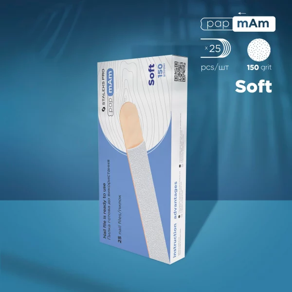 Limas Desechables Blancas De PapmAm (Con Capa De Espuma Blanda) para base de madera EXPERT 20 (25 Unidades) Staleks DWCE-20-150/25W