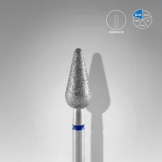 Fresa manicura Diamante «Pera Redondeada» 5mm Staleks #37 SKU: FA101B050/12