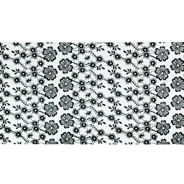 Foil Encaje Negro 10 - 100cm