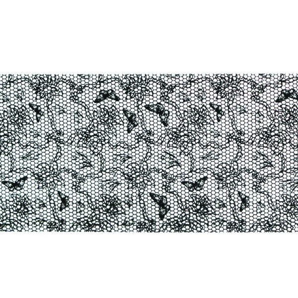 Foil Encaje Negro 15 - 100cm