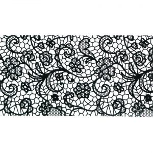 Foil Encaje Negro 16 - 100cm