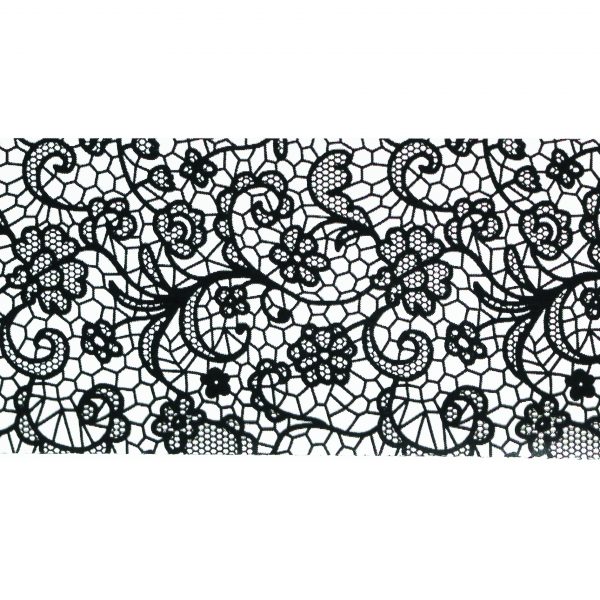 Foil Encaje Negro 16 - 100cm