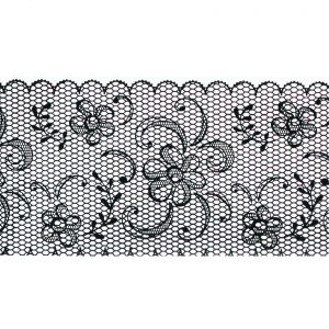 Foil Encaje Negro 4 - 100cm
