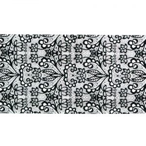 Foil Encaje Negro 8 - 100cm
