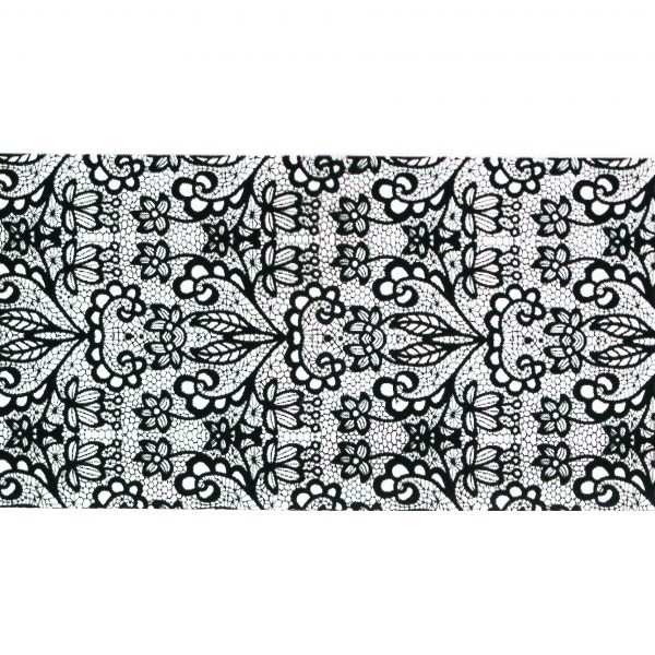 Foil Encaje Negro 8 - 100cm