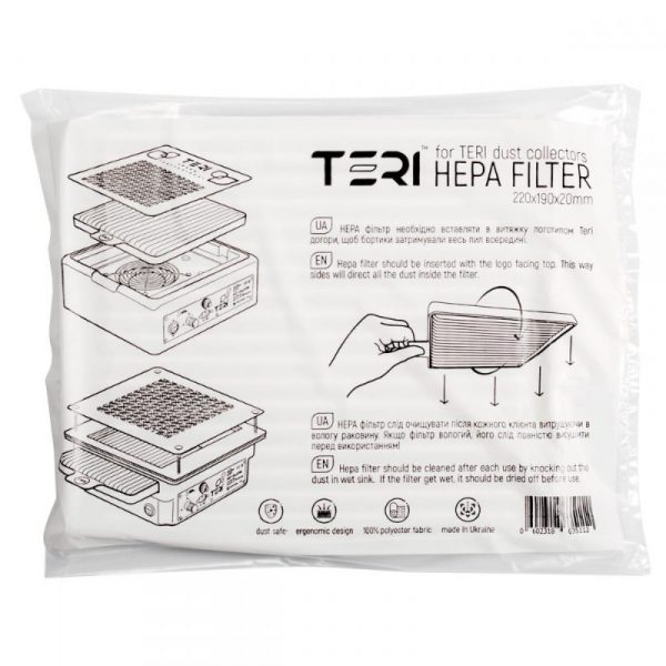Filtro Hepa Universal Lavable para aspirador de sobremesa Teri ref.HFT181111