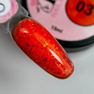 Gel Builder Glitter NEON 03 illusion beauty Nails PRO - 15ml