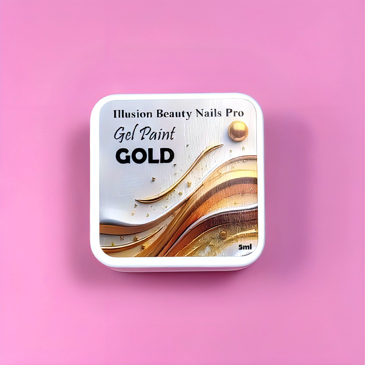 Gel paint Gold 6 illusion beauty Nails - 5gr - Imagen 2